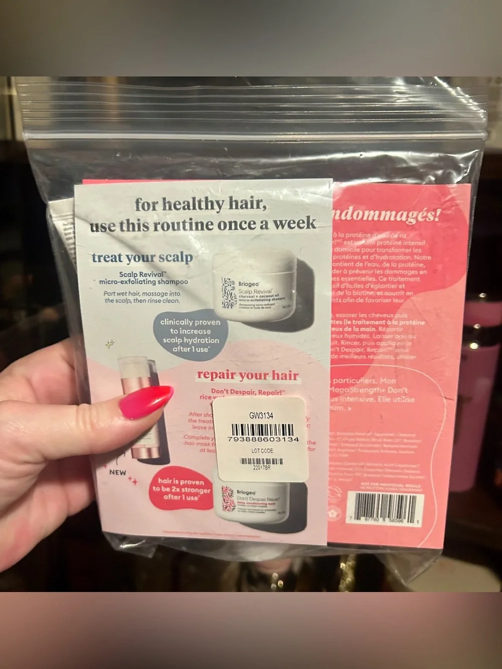 BRIOGEO Scalp Revival Charcoal Shampoo & Don’t Despair Repair Mask Set 2 oz Each